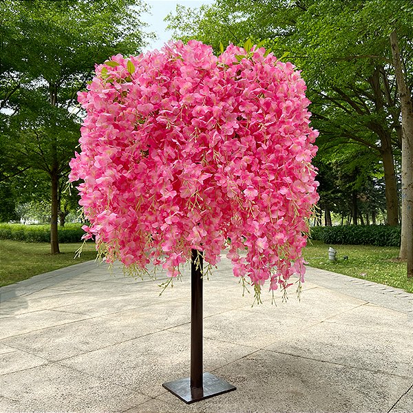 Planta Artificial Arvore De Wisteria Pendurado Para Decoração Cerejeira 100m - 180m