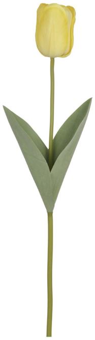Haster Tulipa Real Toque Amarelo Claro 50cm