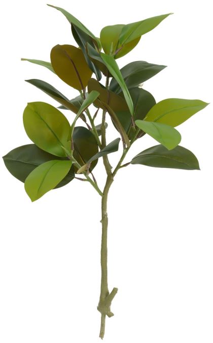 Planta Artificial Arvore Ficus Elastico Real Toque X25 Verde Outono 1m