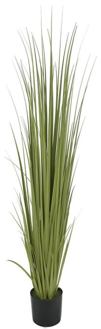 Planta Artificial Folhagem Grass C/Pote Verde 1,80m