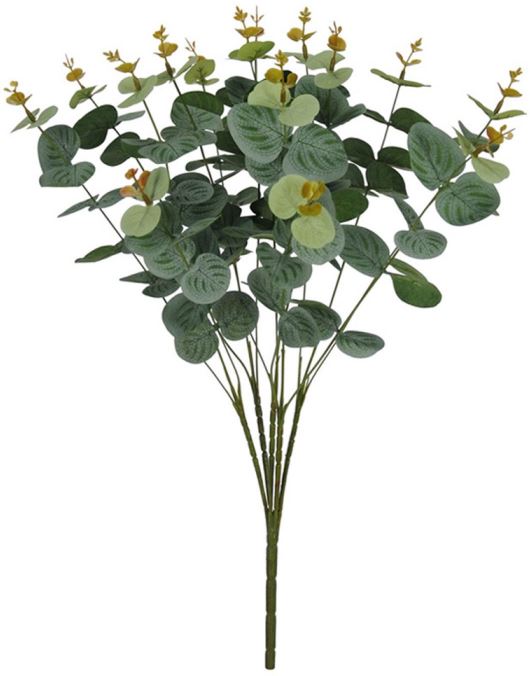 Planta Artificial Folhagem Eucalipto X72 Verde Outono 50cm