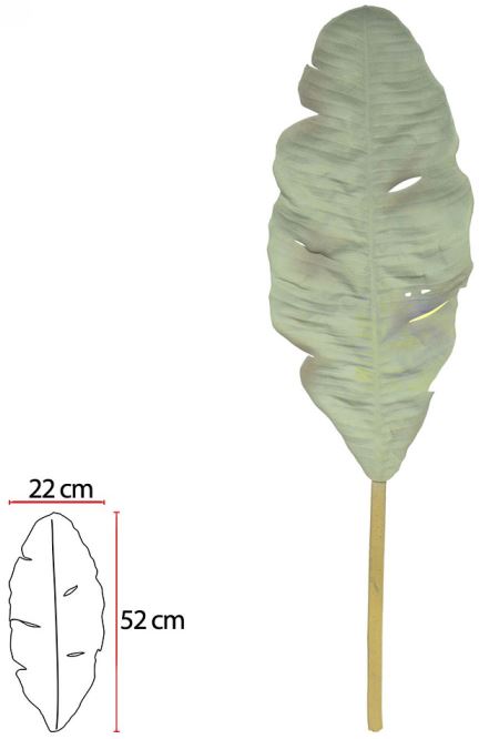 Planta Artificial Folha Bananeira Eva Verde 90cm