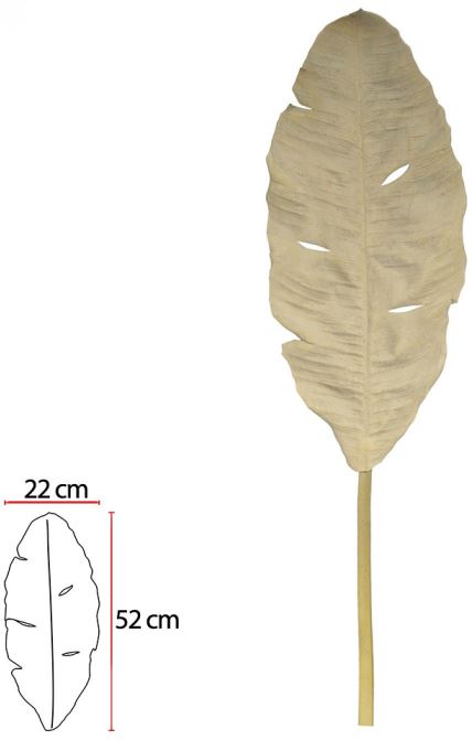 Planta Artificial Folha Bananeira Eva Palha 90cm