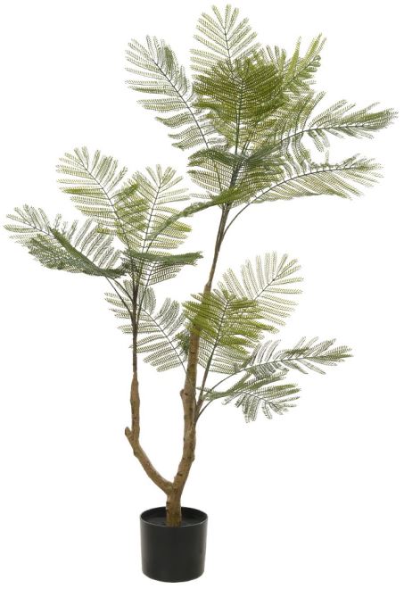 Planta Artificial Arvore Acacia C/Pote X20 Verde 1,20cm