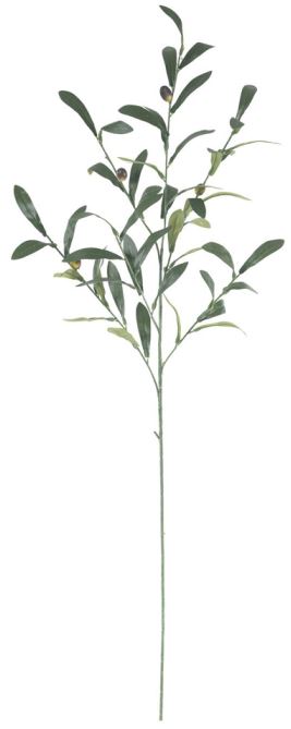 Planta Artificial Folhagem Galho Oliveira C/Oliva X50 Verde 1,05cm