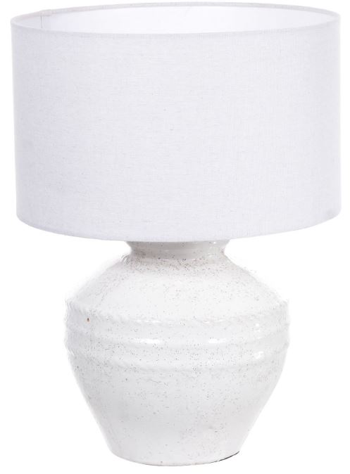 Abajur Ceramica Branco 48cm