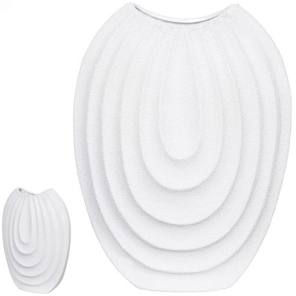 Vaso Decorativo Ceramica Off White 38cm