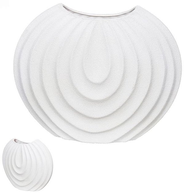 Vaso Decorativo Ceramica Off White 33cm