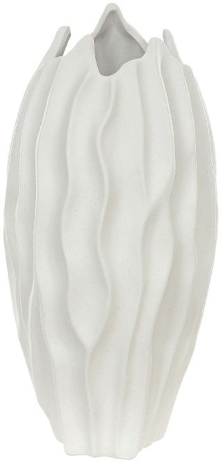 Vaso Decorativo Ceramica Off White 39cm