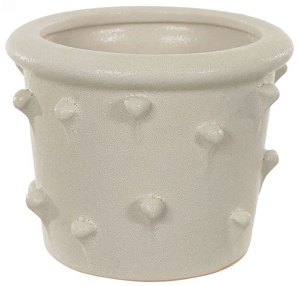 Vaso Decorativo Ceramica Off White 9,7cm