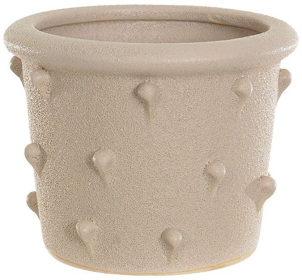 Vaso Decorativo Ceramica Bege 9,7cm