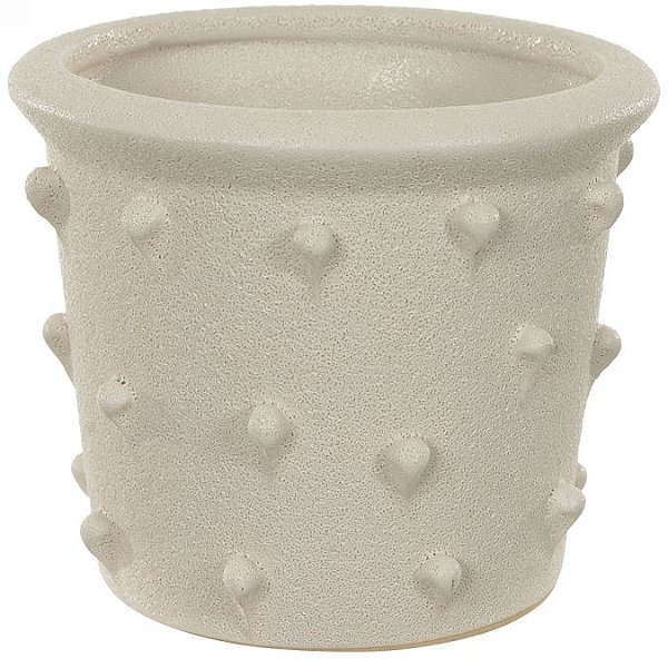 Vaso Decorativo Ceramica Off White 12cm