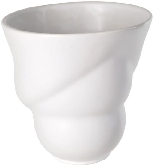 Vaso Decorativo Porcelana Branco 17,5cm