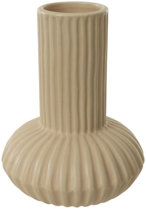 Vaso Decorativo Porcelana Bege 15,5cm