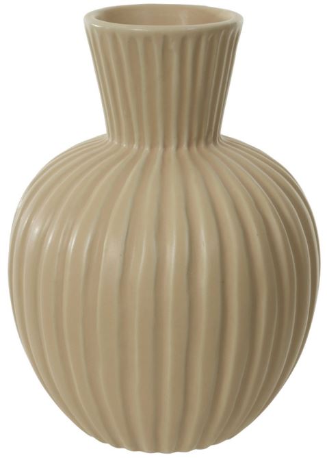 Vaso Decorativo Porcelana Bege 16cm