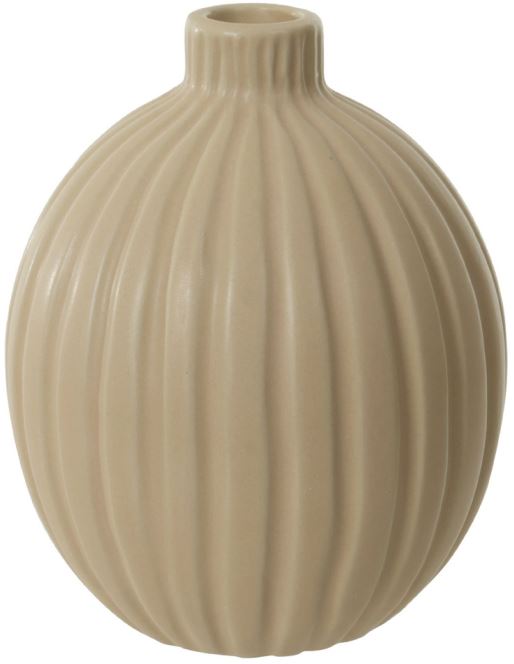 Vaso Decorativo Porcelana Bege 11cm