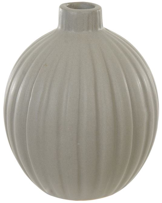 Vaso Decorativo Porcelana Cinza 11cm