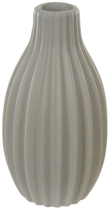 Vaso Decorativo Porcelana Cinza 13cm