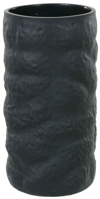 Vaso Decorativo Vidro Preto 20cm