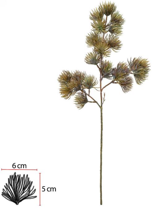 Planta Artificial Cedro Do Libano C/Coat C/Flocked X24 Verde Oliva Outono 70cm