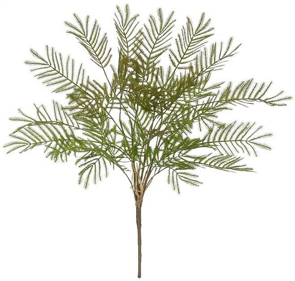 Planta Artificial Folhagem Samambaia C/Print X16 Verde Outono  65cm