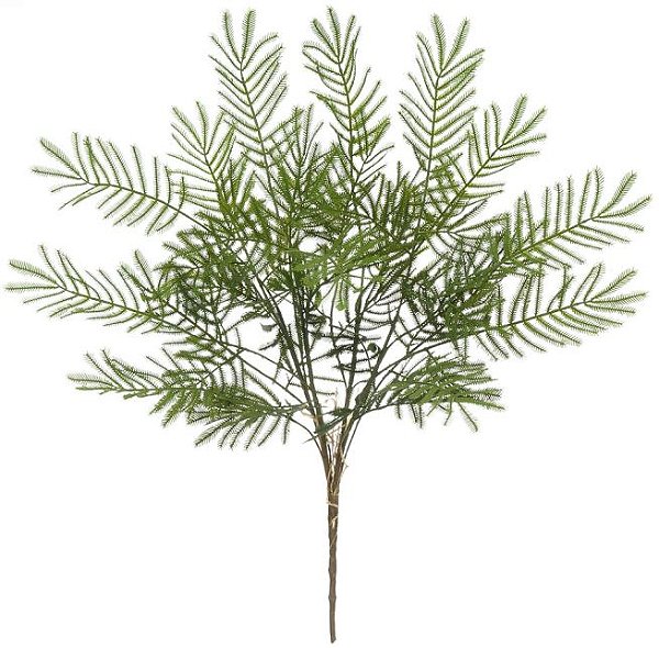 Planta Artificial Folhagem Samambaia C/Print X16 Verde 65cm