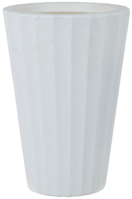 Vaso Creta Conico Branco 24cm
