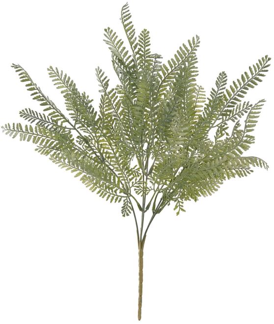 Planta Artificial Folhagem Samambaia C/Print Plastico X25 Verde 38cm