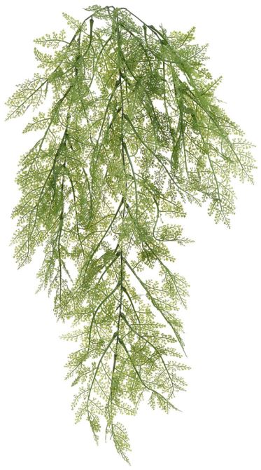 Planta Artificial Folhagem Samambaia Pendurar C/Print X47 Verde 85cm
