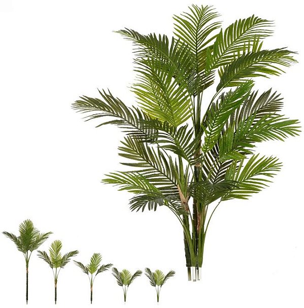 Planta Artificial Arvore Palmeira X21 Verde 1,65m