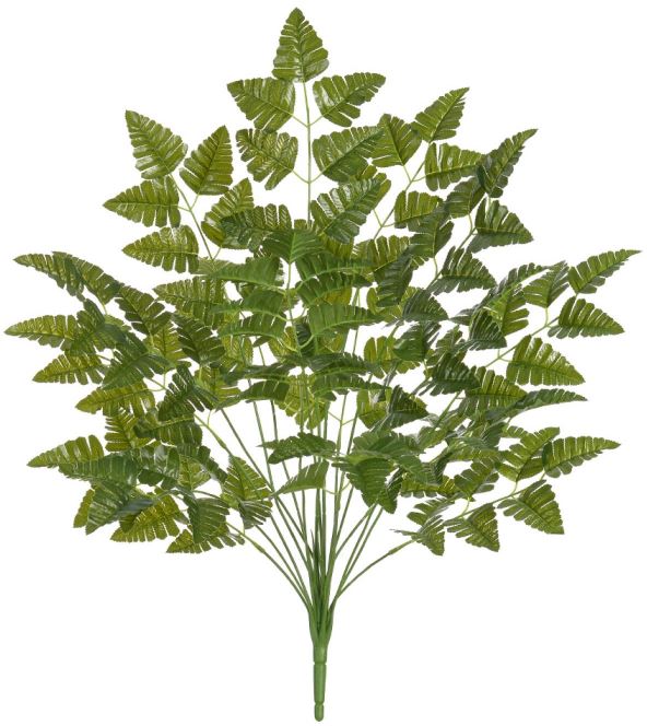 Planta Artificial Arvore Samambaia Real Toque X18 Verde Escuro 90cm