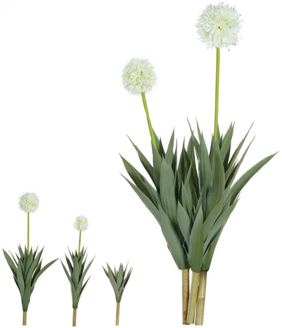 Planta Artificial Arvore Allium X2 Branco 84cm