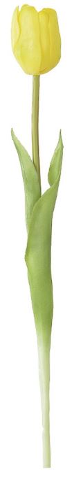 Haste Tulipa Real Toque Amarelo 44cm