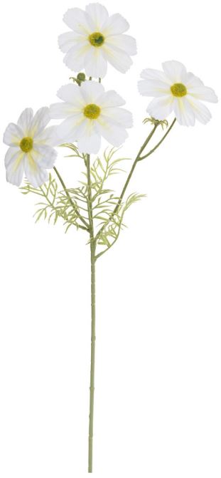 Haste Cosmos Real Toque C/Flocked X4 Branco 60cm