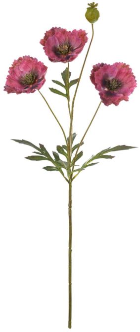 Haste Cosmos Real Toque X3 Fucsia Outono 70cm