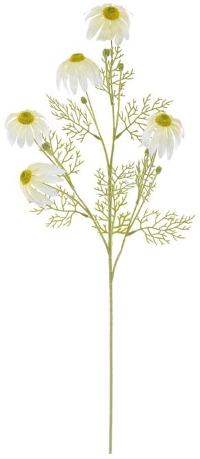 Haste Flor Real Toque C/Flocked X5 Creme 85cm