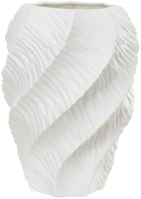 Vaso Decorativo Porcelana Branco 30,3cm