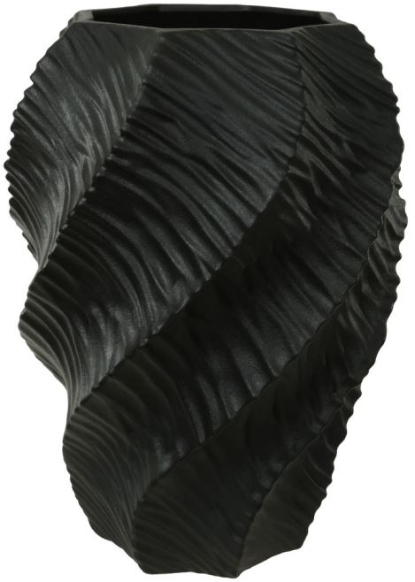 Vaso Decorativo Porcelana Preto 30,3cm