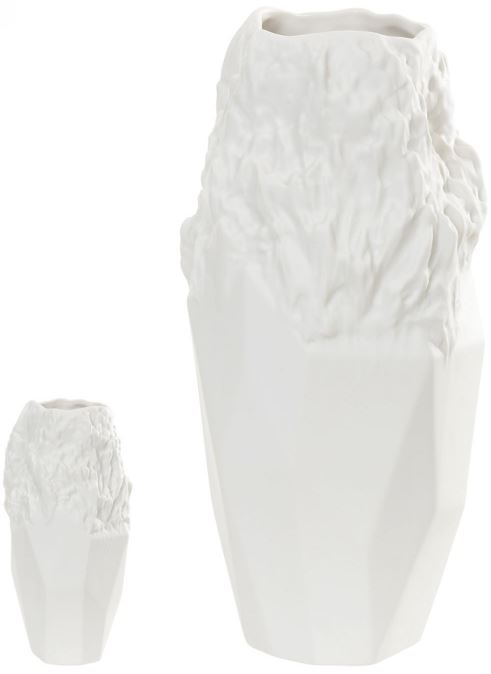 Vaso Decorativo Porcelana Branco 25,5cm