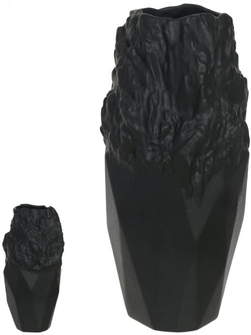 Vaso Decorativo Porcelana Preto 25,5cm