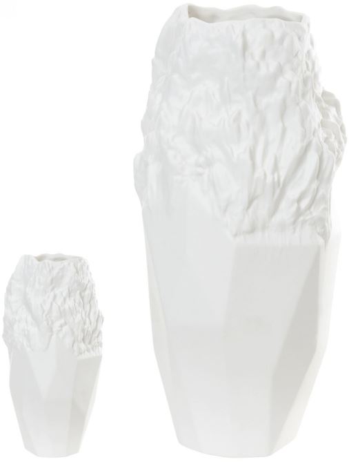 Vaso Decorativo Porcelana Branco 34,8cm
