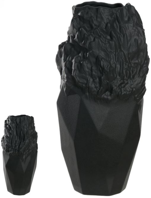 Vaso Decorativo Porcelana Preto 34,8cm