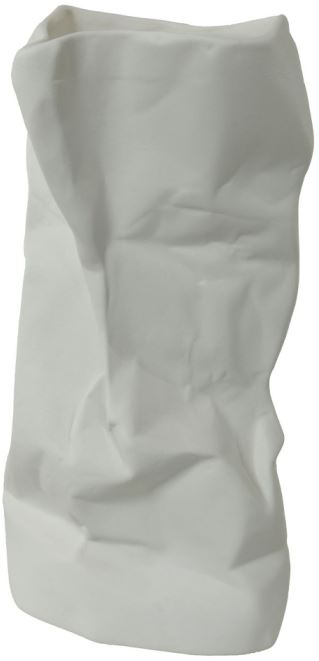 Vaso Decorativo Porcelana Branco 23,3cm