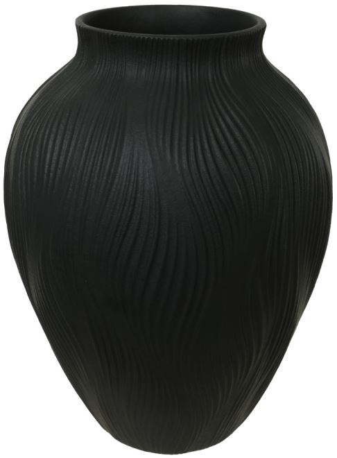 Vaso Decorativo Porcelana Preto 23cm