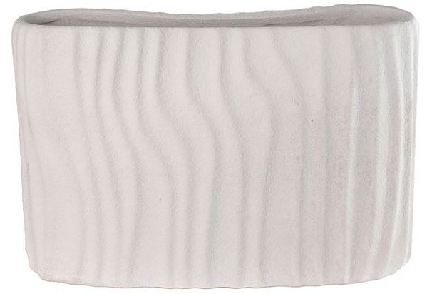 Vaso Decorativo Ceramica Branco 15cm