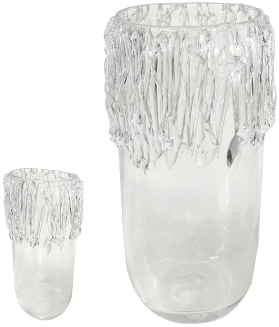 Vaso Decorativo Vidro Transparente 41cm
