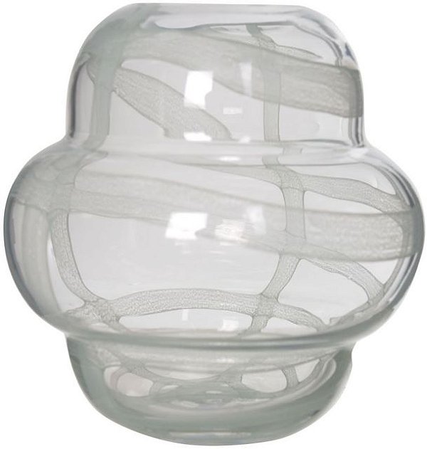 Vaso Decorativo Vidro Verde 20,5cm