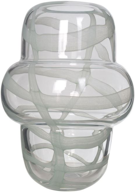 Vaso Decorativo Vidro Verde 25,5cm