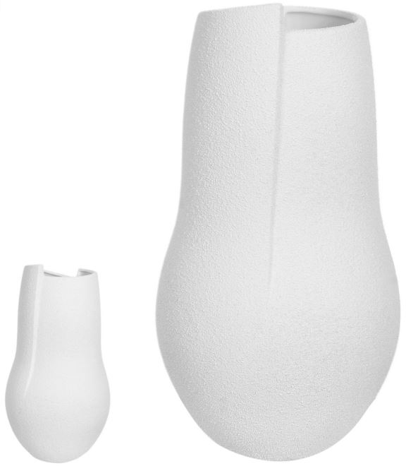 Vaso Decorativo Ceramica Branco 39cm