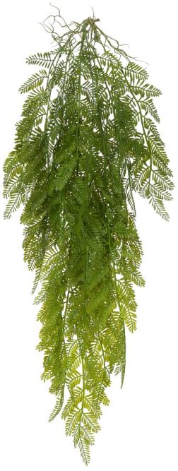 Planta Artificial Folhagem Samambaia Pendurar X21 Verde 1,12cm